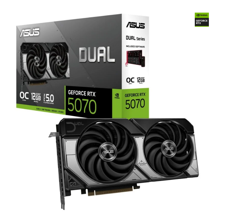 TARJETA GRAFICA ASUS DUAL RTX 5070 OC 12GB
