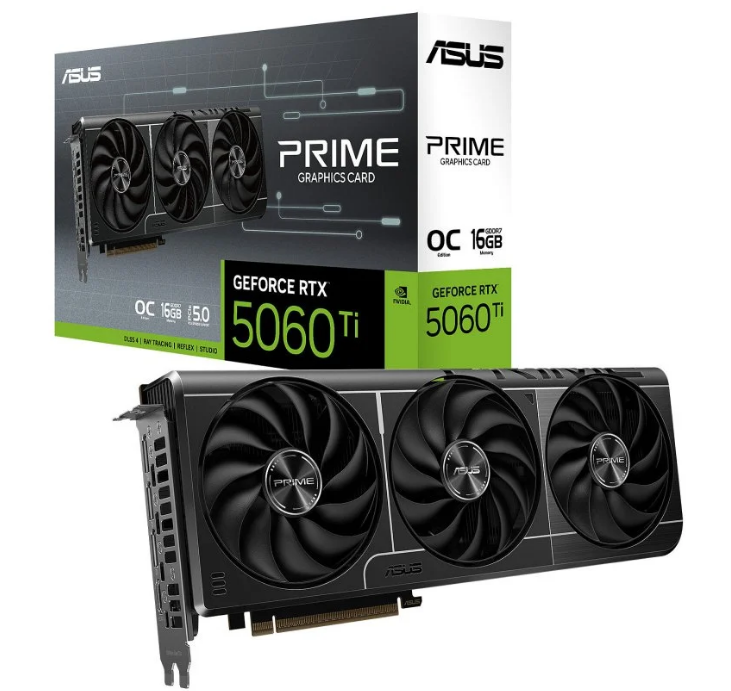 TARJETA GRAFICA ASUS PRIME RTX 5060 TI OC 16GB