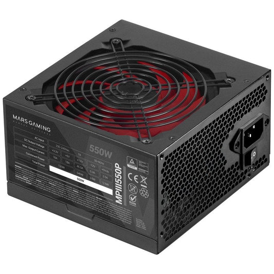 FUENTE DE ALIMENTACION MARS GAMING 550W NEGRA