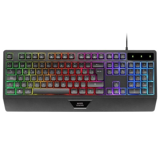 TECLADO GAMING SEMIMECANICO MARS GAMING MK124 NEGRO