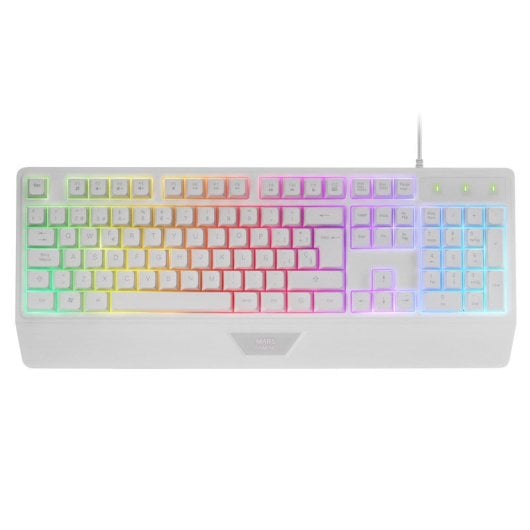 TECLADO GAMING SEMIMECANICO MARS GAMING MK124 BLANCO