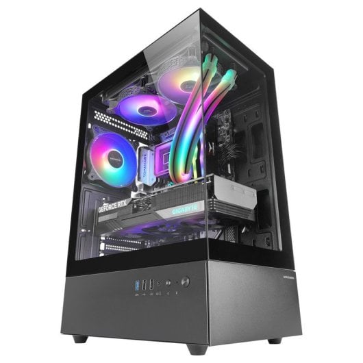 CARCASA SEMITORRE GAMING MARS GAMING MCXO NEGRO