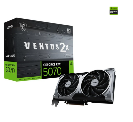 TARJETA GRAFICA MSI RTX 5070 12G VENTUS 2X OC