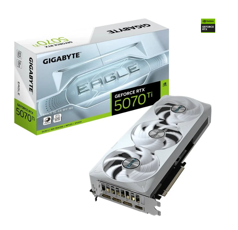 TARJETA GRAFICA GIGABYTE GEFORCE RTX 5070 TI EAGLE ICE OC 16GB