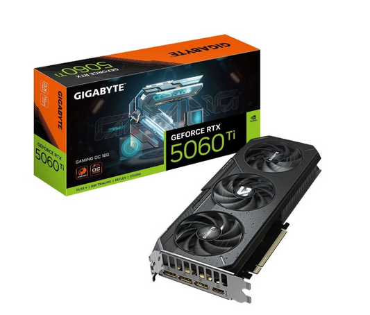 TARJETA GRAFICA GIGABYTE GEFORCE RTX 5060 TI GAMING OC 16GB
