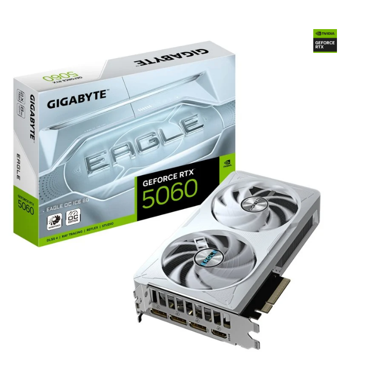 TARJETA GRAFICA GIGABYTE RTX 5060 TI EAGLE ICE OC 8GB