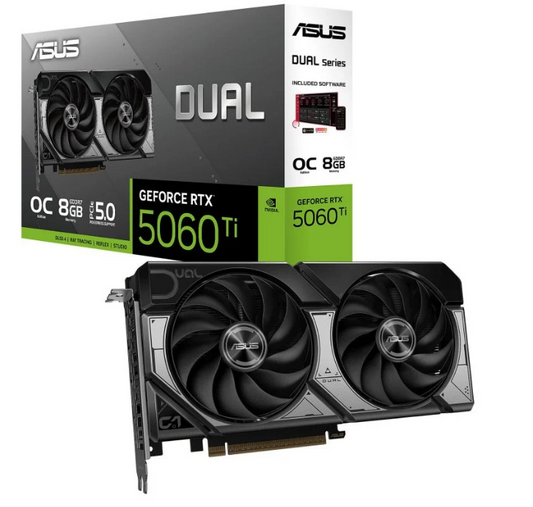 TARJETA GRAFICA ASUS DUAL RTX 5060 TI OC 8GB