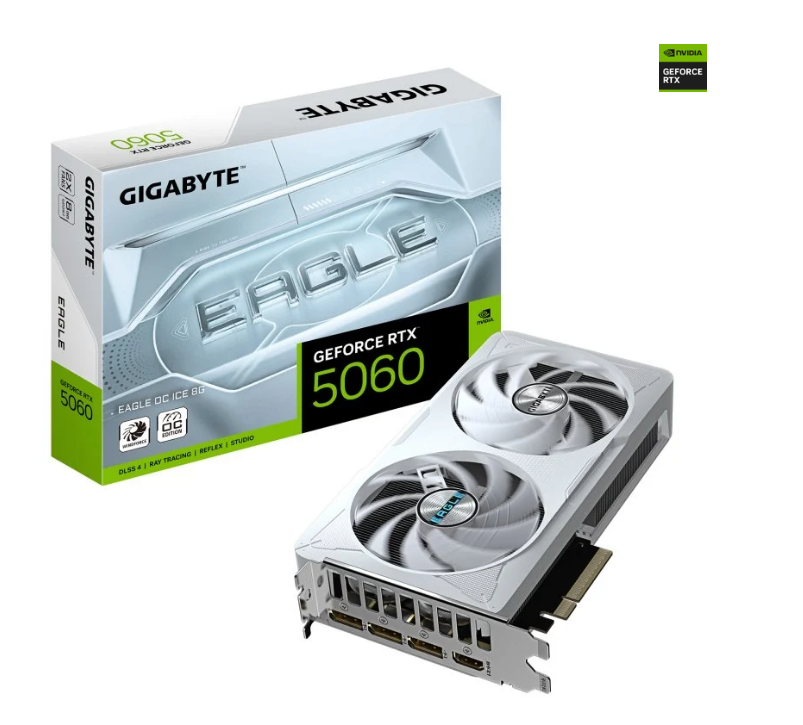 TARJETA GRAFICA GIGABYTE RTX 5060 EAGLE OC ICE 8GB
