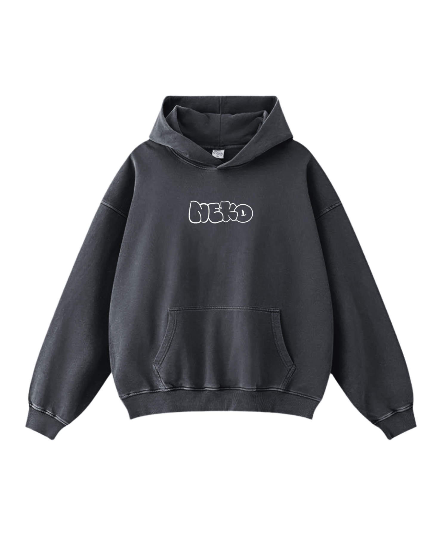 Hoodie Neko Grafitti Grey