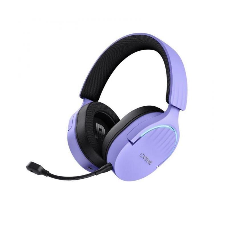 AURICULARES GAMING CON MICROFONO TRUST GAMING GXT 491 FAYZO BLUETOOTH MORADO