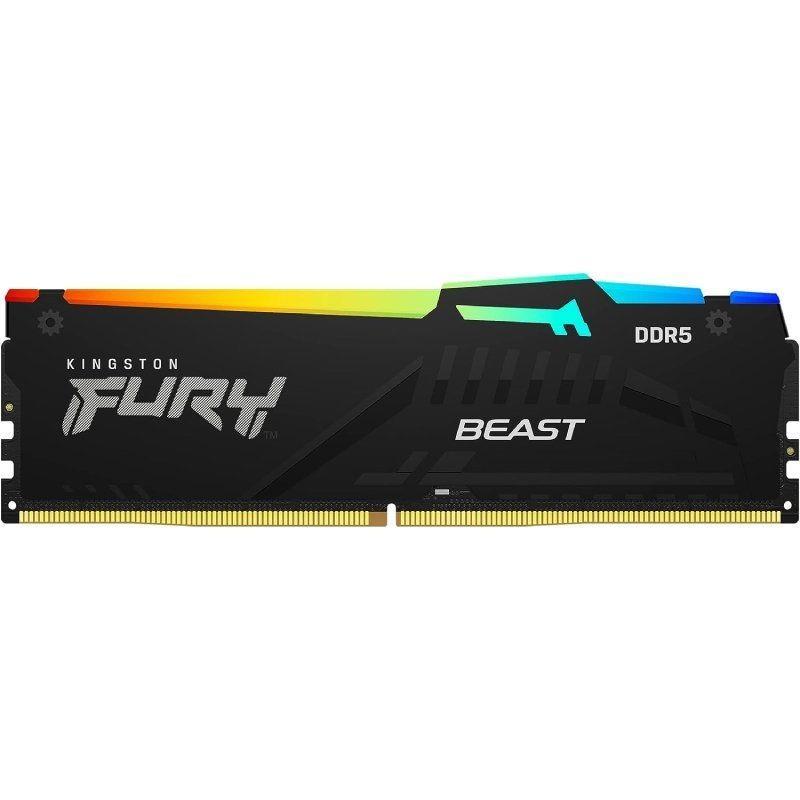 DIMM DDR5 16GB 5600GHZ. KINGSTON FURY BEAST RGB KF556C40BBA-16