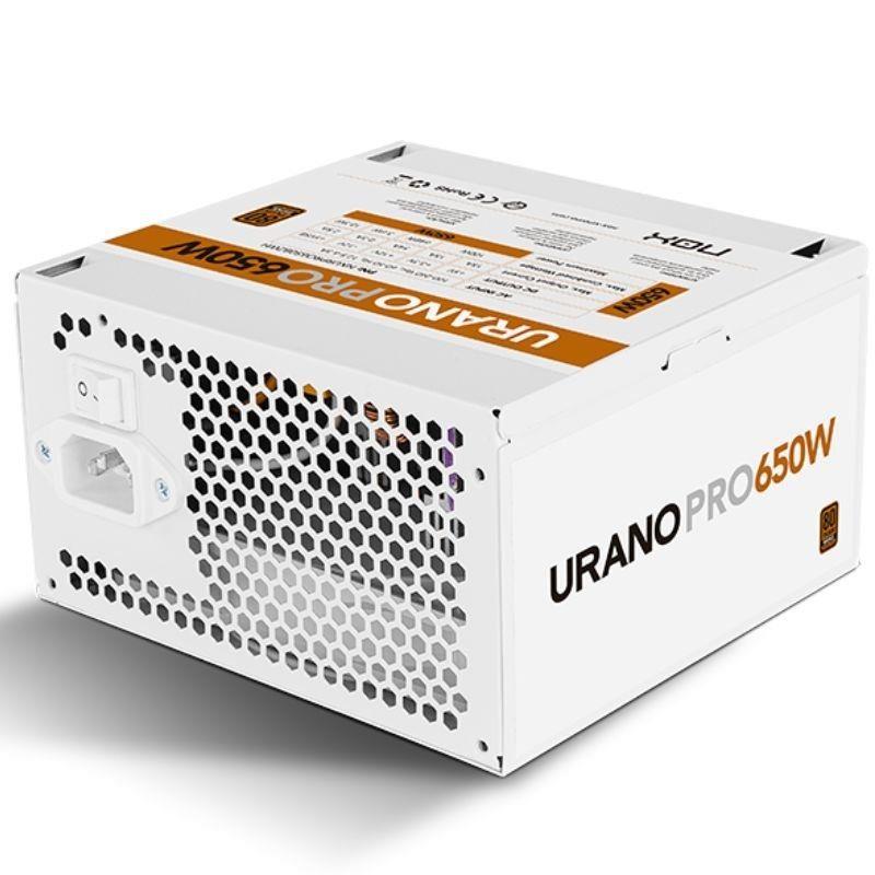 FUENTE DE ALIMENTACION 650W NOX URANO PRO 80 PLUS BRONZE BLANCO