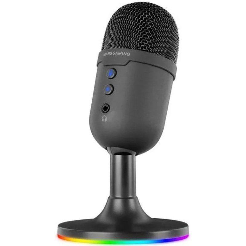 MICROFONO MARS GAMING MMICCX USB NEGRO