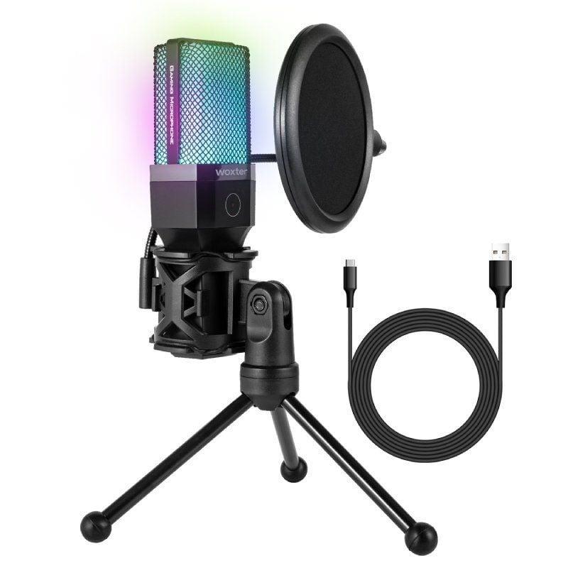 MICROFONO WOXTER MIC STUDIO 65 RGB WE26-028 USB