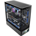 SEMITORRE GAMING ATX MARS GAMING MCLCDPRO SIN FUENTE NEGRO