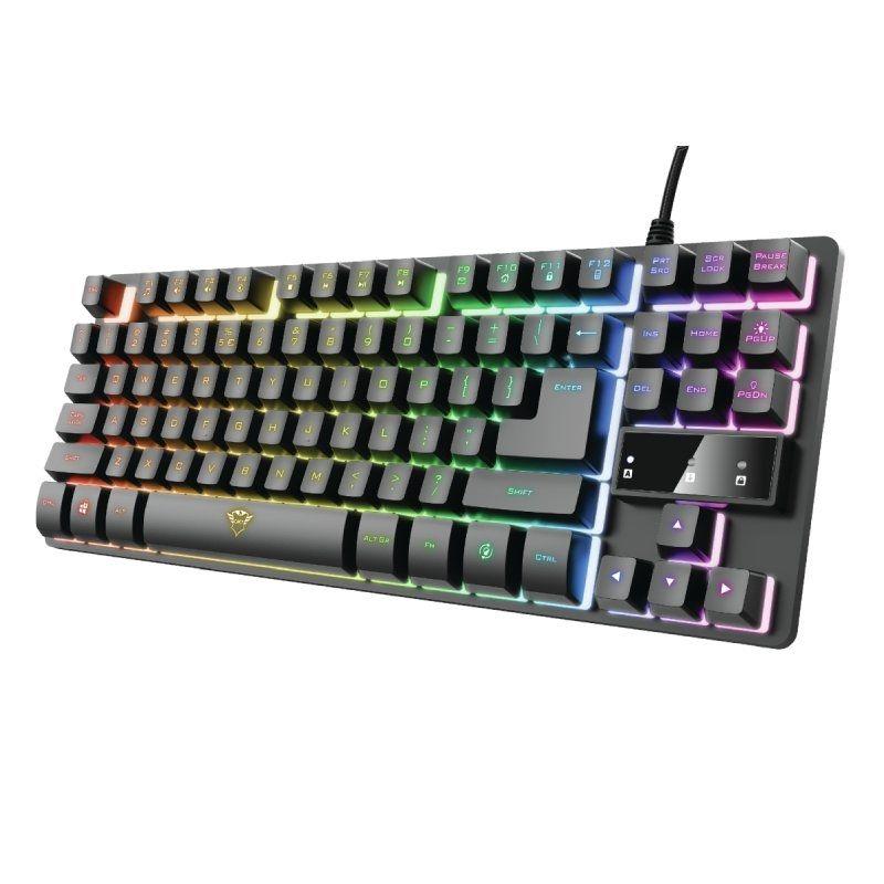 TECLADO GAMING TRUST GAMING GXT 833 THADO 24067 NEGRO