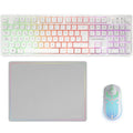 TECLADO Y RATON GAMING INALAMBRICOS + ALFOMBRILLA MARS GAMING MCPWX BLANCO